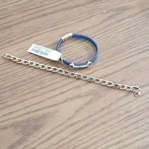 Lot of 2 gold tone bracelets
